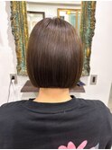 ボブ 切りっぱなしボブ ぱっつん