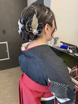 スノウ(SKNOW) ヘアアレンジ　ヘアセット　着物　和装　卒業式　結婚式