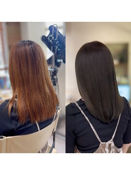 シー バイ ジョイ(SEE BY JOIE) 【髪質改善カラー】艶感たっぷりの暗髪グレージュ