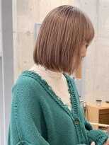 リア トーキョー(Lia TOKYO)&nbsp;１回ブリーチでできる/ピンクベージュ/暖色ミルクティー