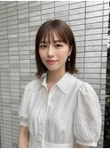 【工藤武士】外ハネボブ×ナチュラルブラウン上品な艶髪スタイル