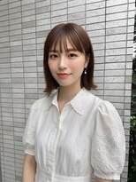 リア トーキョー(Lia TOKYO)&nbsp;【工藤武士】外ハネボブ×ナチュラルブラウン上品な艶髪スタイル