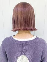 アイティーバイアルバム 松戸店(IT by ALBUM) ピンクラベンダーボブ_カーキグレージュマッシュ_ba322842