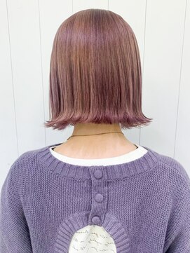 アイティーバイアルバム 松戸店(IT by ALBUM) ピンクラベンダーボブ_カーキグレージュマッシュ_ba322842