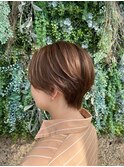 ショート×ベージュ