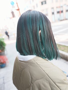 ボアップ(boappu) #アンブレラカラー#インナーカラー#グリーンカラー