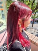 【チェリーレッド/インナーカラー】20代30代40代50代