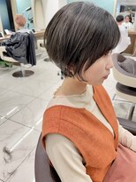 アッシュ 下北沢店(Ash)&nbsp;ブリーチオンカラーの大人かわいいショートボブ