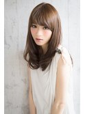 ツヤ髪やわらかセミロング
