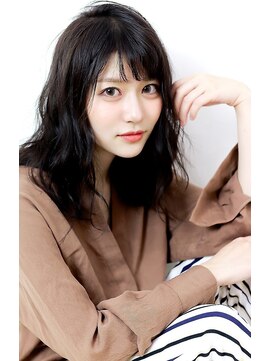 オーバーヘアー 所沢店(over hair) 【over hair】ニュアンスウェーブ×シースルーバング