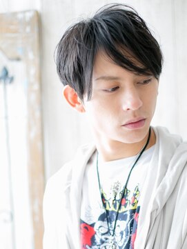 モッズヘアー メン 戸田公園店(mod's hair men) 好感度抜群！長めバングネイビーブラック束感カットe戸田公園