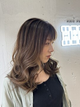 ヘアーワークス ヘルム 渋谷店(HAIR WORKS HELM) （ HELM）バレイヤージュ☆