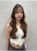 ピンクカラー/暖色カラー/レイヤーカット/韓国ヘア/顔周りカット