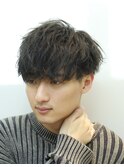 刈り上げマッシュ ソフトツイスパ