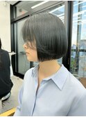 黒髪カタログ/ボブルフ/小顔に見せるヘア/ワンレン