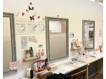 スマートカラー キレイ 高見プラザ店(kirei)の雰囲気（大人気のセルフブローコーナー☆ミルボン商品全品２０％オフ！）
