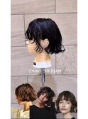 外国人風アンニュイボブパーマ/緩めパーマ