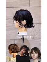 外国人風アンニュイボブパーマ/緩めパーマ