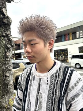 チャプター 問屋町(chapter) スパイキーショート”ホワイトグレージュ”ケアブリーチ