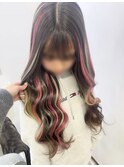 ピンク × ブロンドメッシュ ★ mao_191