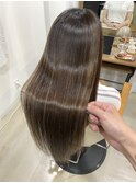 ハイライト履歴の縮毛矯正【美髪矯正】