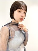 大人ボブ/アッシュカラー/簡単スタイリング/ボブ