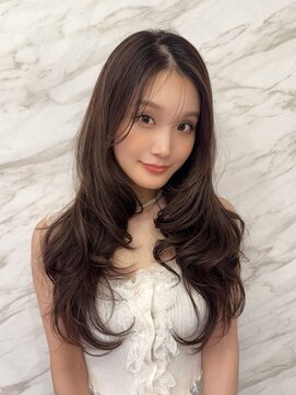 ロンド フィーユ(Lond fille) 韓国アイドル風フォワード巻き×モカベージュ