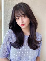 ラルユー 金山(LallYou)&nbsp;暗髪で出せるこなれ感！フェイスレイヤー×ナチュラルセミロング