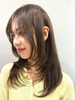 ヘレナトウキョウ(Helena Tokyo)&nbsp;ロングハイレイヤー　グレージュ　ワンカール　美髪