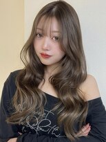 アイトーキョーエス 渋谷(AI TOKYO S)&nbsp;くびれレイヤーロングレイヤーヘーゼルベージュダブルカラー前髪