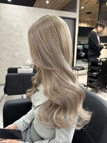 ラピス 大阪心斎橋店(Lapis) ミルクティグレージュ/エクステ/レイヤーカット/髪質改善