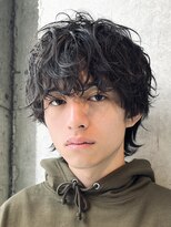 フィフス(fifth)&nbsp;原宿シャドウパーマメンズカットシースルーマッシュルーズパーマ