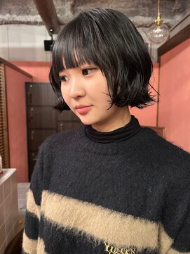 ニーム(nimes) hibico 外ハネウェーブパーマ