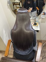 ローヴ 梅田(L'aube) 髪質改善 スーパーロング ワンレングス レイヤー 韓国風巻き