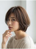川越/ショート/ボブ/ハイライト/白髪ぼかし/白髪染め