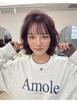 サンド 池袋(sand)&nbsp;ボブパーマ/チェリーレッド/コーラルピンク/ドライパーマ