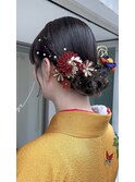 卒業式・袴・和装・ヘアセット・シニヨン