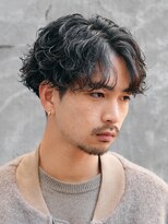 バイフィフス 原宿/表参道(by fifth)&nbsp;メンズシースルーマッシュニュアンスパーマシャドウパーマテテ風