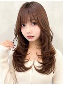 レイヤーカット/夏カラー/顔周り/小顔/30代40代髪質改善