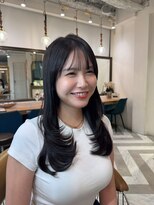 ロンドアベニール 北千住(Lond avenir)&nbsp;くびれレイヤー/オリーブベージュ/顔周り/シースルー/北千住