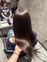 アネロ 名駅(anhelo)&nbsp;ピンクブラウン×メテオ髪質改善ストレート
