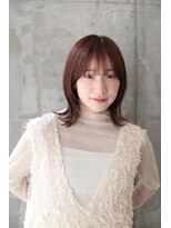 ピズムハク(PISM hak)&nbsp;外はねボブ/顔まわりレイヤー/グレージュ