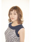 ナチュラルな外ハネスタイル