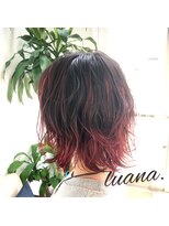 ヘアーデザインルアナ(Hair design Luana.) グラデメッシュピンク