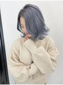 韓国風ブルーシルバー/ペールブルー