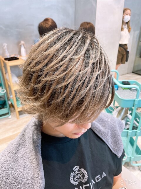 男性ヘアセット