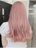 1068外国人風カラーロイヤルパープルベイビーピンクこなれヘア