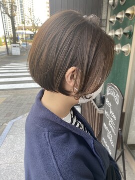 ミニム ヘアー(minim hair) 【minim×日比】ミニボブ×ブランジュカラー