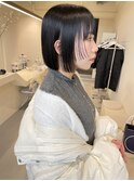 髪質改善ストレート×ボブ