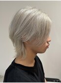 【walt】山田 恭輔 ホワイトシルバーウルフカット